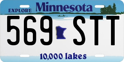 MN license plate 569STT