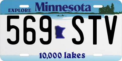 MN license plate 569STV