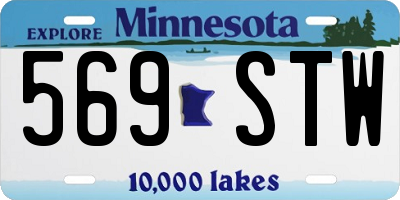MN license plate 569STW