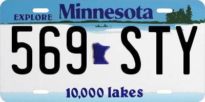 MN license plate 569STY