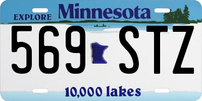 MN license plate 569STZ