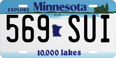 MN license plate 569SUI