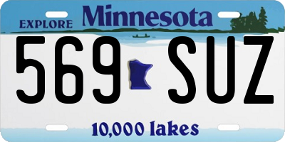 MN license plate 569SUZ