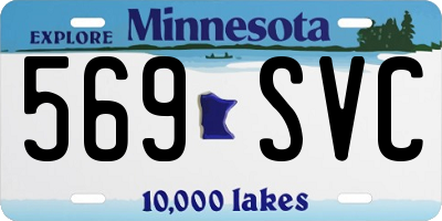 MN license plate 569SVC