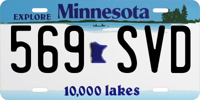 MN license plate 569SVD