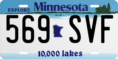 MN license plate 569SVF