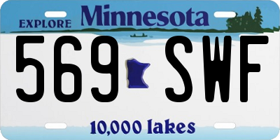 MN license plate 569SWF