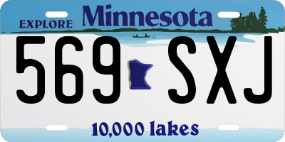 MN license plate 569SXJ