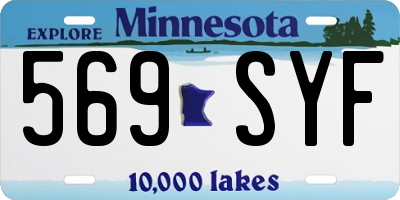 MN license plate 569SYF