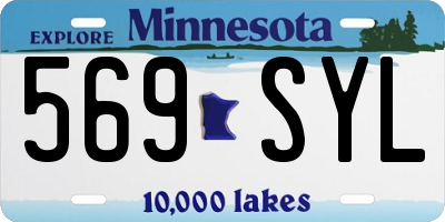 MN license plate 569SYL