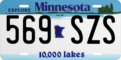 MN license plate 569SZS