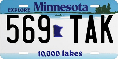 MN license plate 569TAK