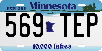 MN license plate 569TEP
