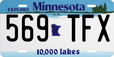 MN license plate 569TFX