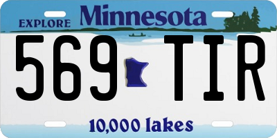 MN license plate 569TIR
