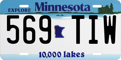 MN license plate 569TIW