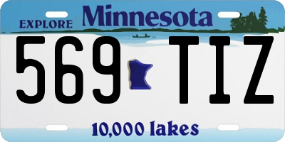 MN license plate 569TIZ