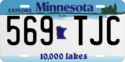 MN license plate 569TJC