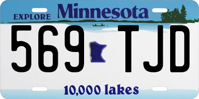 MN license plate 569TJD