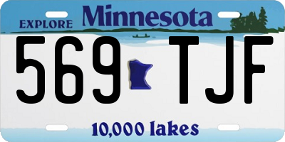 MN license plate 569TJF