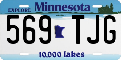 MN license plate 569TJG