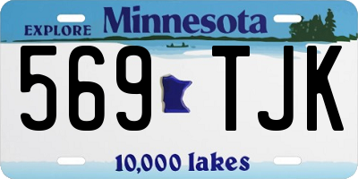 MN license plate 569TJK