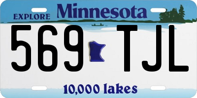 MN license plate 569TJL