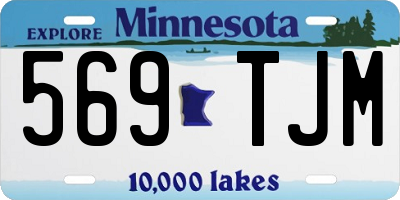 MN license plate 569TJM