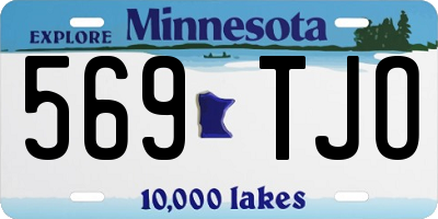MN license plate 569TJO