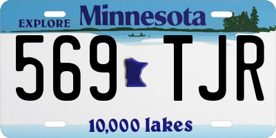 MN license plate 569TJR