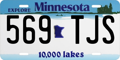 MN license plate 569TJS
