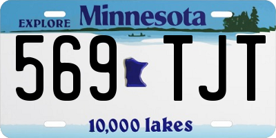 MN license plate 569TJT