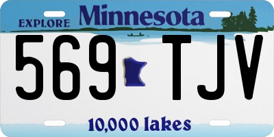 MN license plate 569TJV