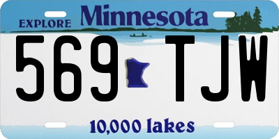MN license plate 569TJW