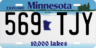 MN license plate 569TJY
