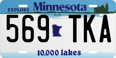 MN license plate 569TKA