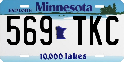 MN license plate 569TKC