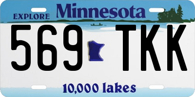 MN license plate 569TKK