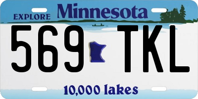 MN license plate 569TKL