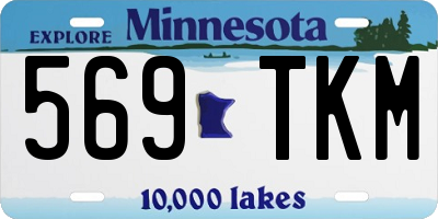 MN license plate 569TKM