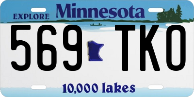 MN license plate 569TKO