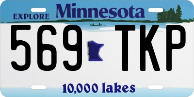 MN license plate 569TKP
