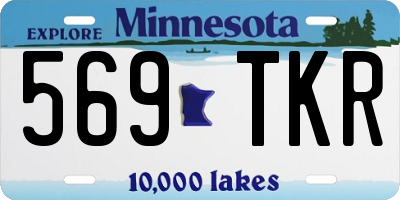 MN license plate 569TKR