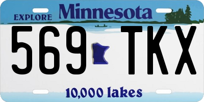 MN license plate 569TKX