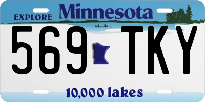 MN license plate 569TKY