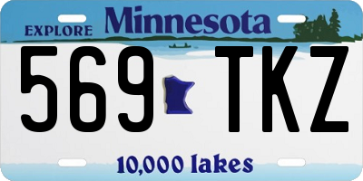 MN license plate 569TKZ
