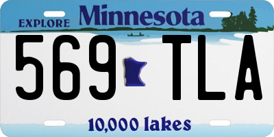 MN license plate 569TLA