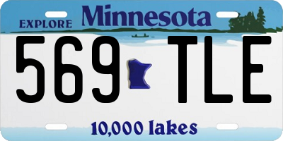 MN license plate 569TLE