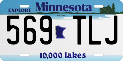 MN license plate 569TLJ