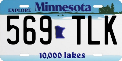 MN license plate 569TLK